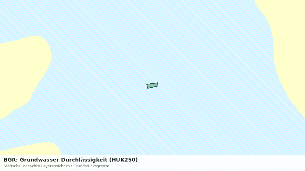 Statische Kartenansicht: BGR: Grundwasser-Durchlässigkeit (HÜK250)
