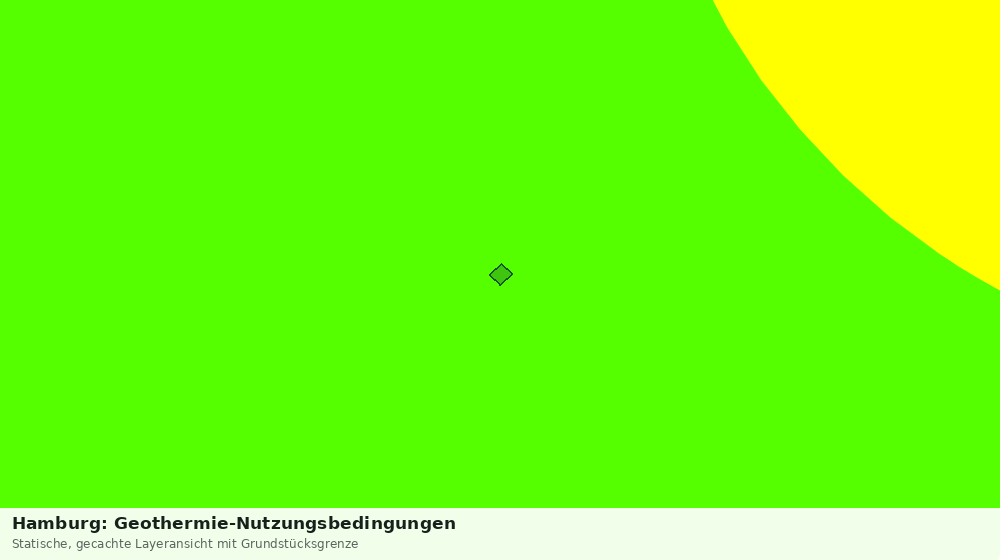 Statische Kartenansicht: Hamburg: Geothermie-Nutzungsbedingungen