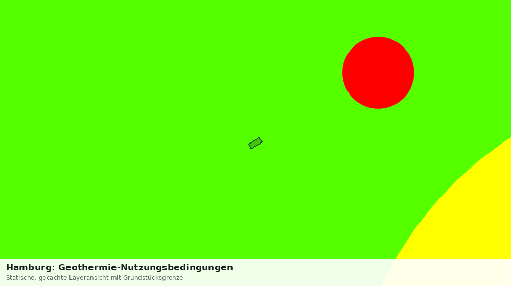 Statische Kartenansicht: Hamburg: Geothermie-Nutzungsbedingungen