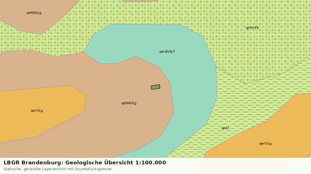 Statische Kartenansicht: LBGR Brandenburg: Geologische Übersicht 1:100.000