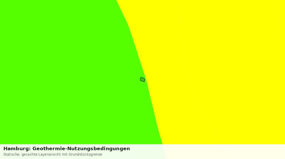 Statische Kartenansicht: Hamburg: Geothermie-Nutzungsbedingungen