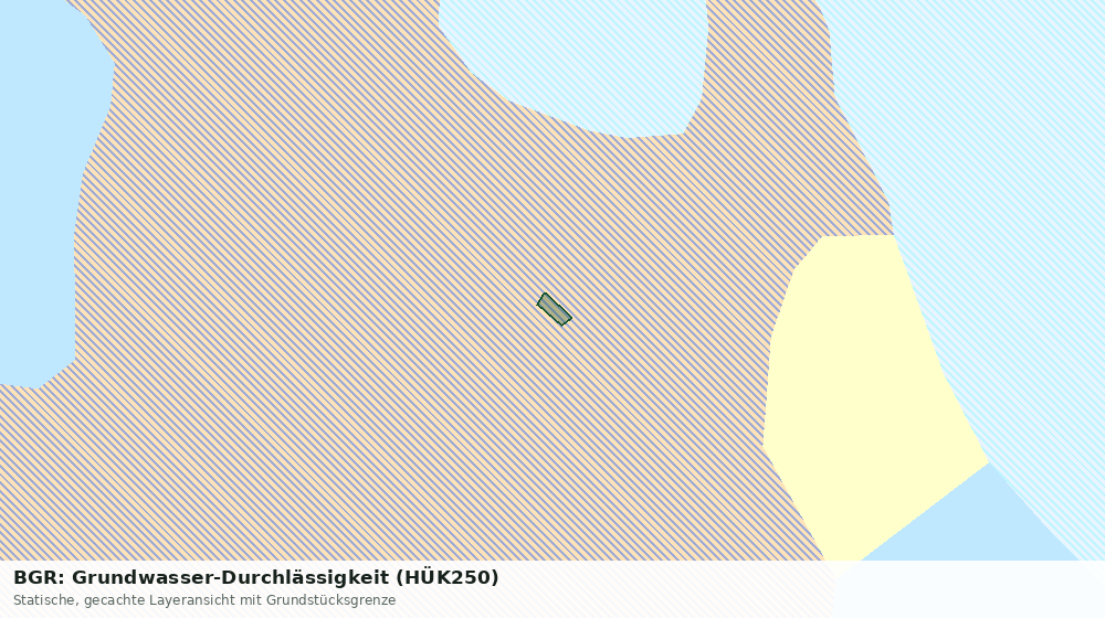 Statische Kartenansicht: BGR: Grundwasser-Durchlässigkeit (HÜK250)