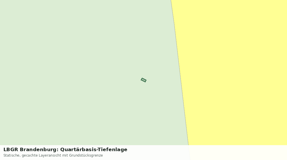 Statische Kartenansicht: LBGR Brandenburg: Quartärbasis-Tiefenlage