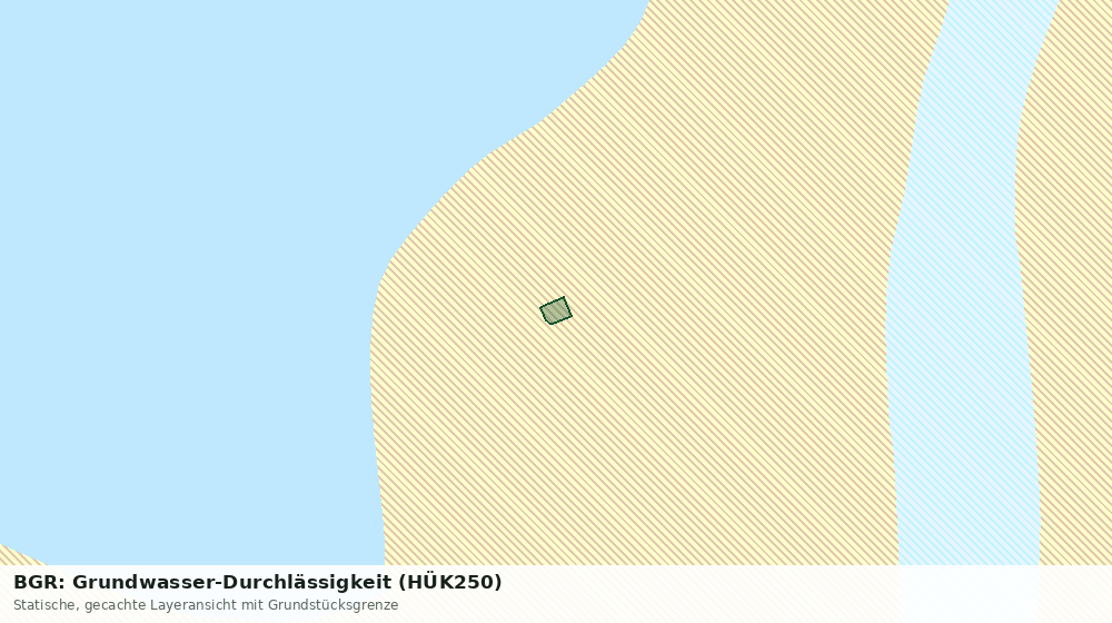 Statische Kartenansicht: BGR: Grundwasser-Durchlässigkeit (HÜK250)