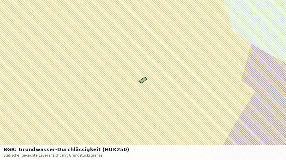 Statische Kartenansicht: BGR: Grundwasser-Durchlässigkeit (HÜK250)
