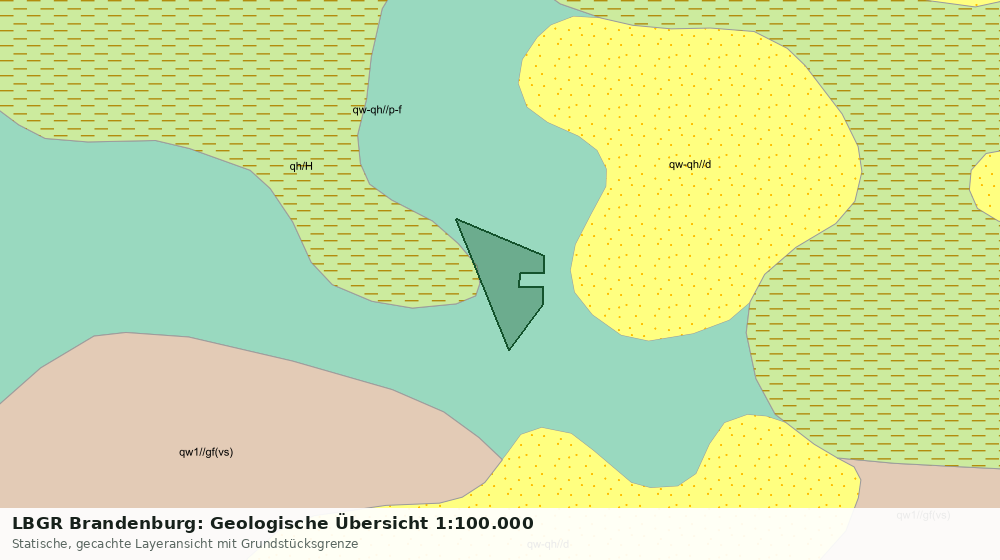 Statische Kartenansicht: LBGR Brandenburg: Geologische Übersicht 1:100.000