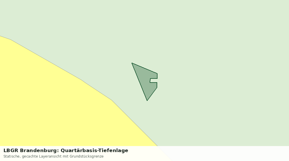 Statische Kartenansicht: LBGR Brandenburg: Quartärbasis-Tiefenlage