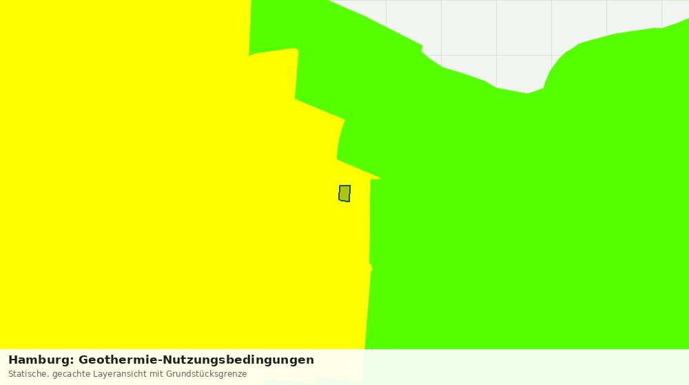 Statische Kartenansicht: Hamburg: Geothermie-Nutzungsbedingungen