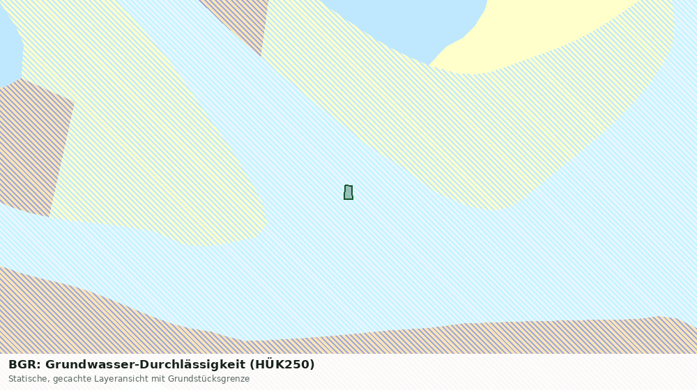 Statische Kartenansicht: BGR: Grundwasser-Durchlässigkeit (HÜK250)