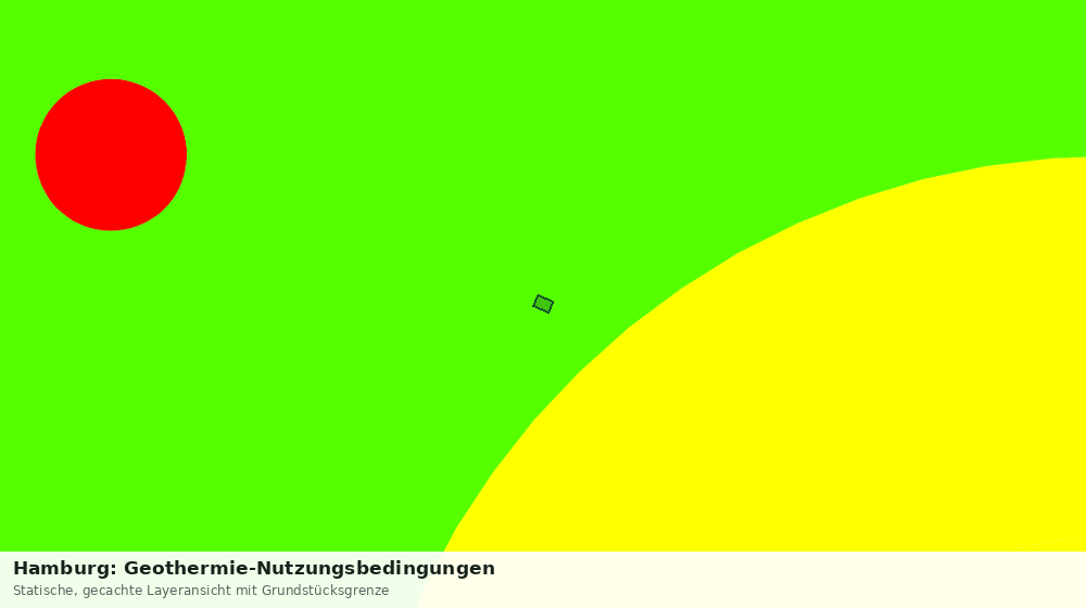 Statische Kartenansicht: Hamburg: Geothermie-Nutzungsbedingungen