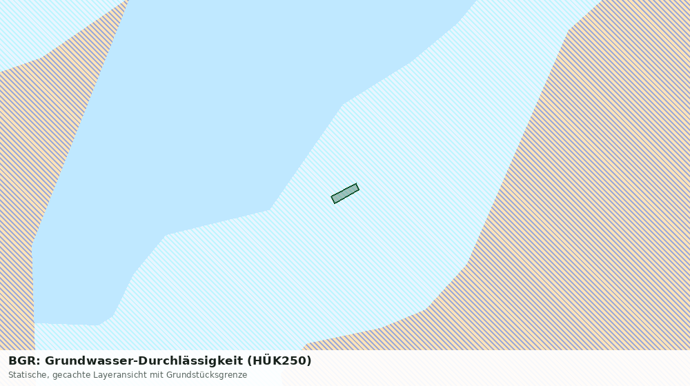 Statische Kartenansicht: BGR: Grundwasser-Durchlässigkeit (HÜK250)