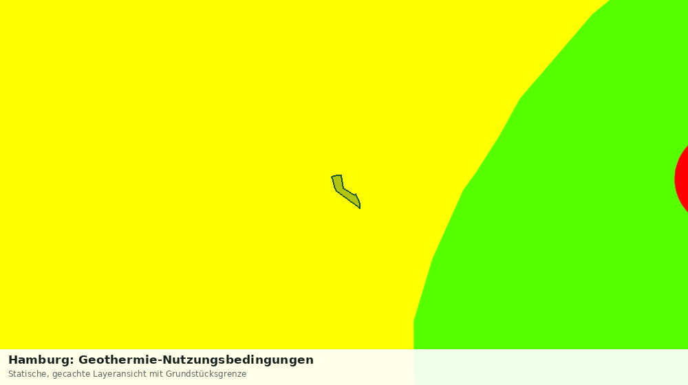 Statische Kartenansicht: Hamburg: Geothermie-Nutzungsbedingungen