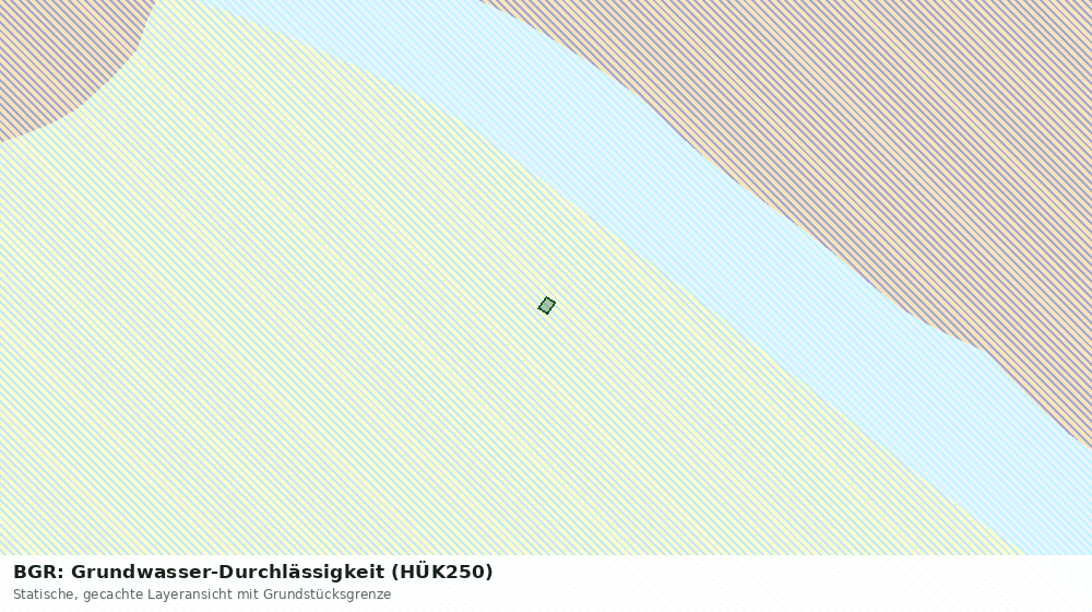 Statische Kartenansicht: BGR: Grundwasser-Durchlässigkeit (HÜK250)