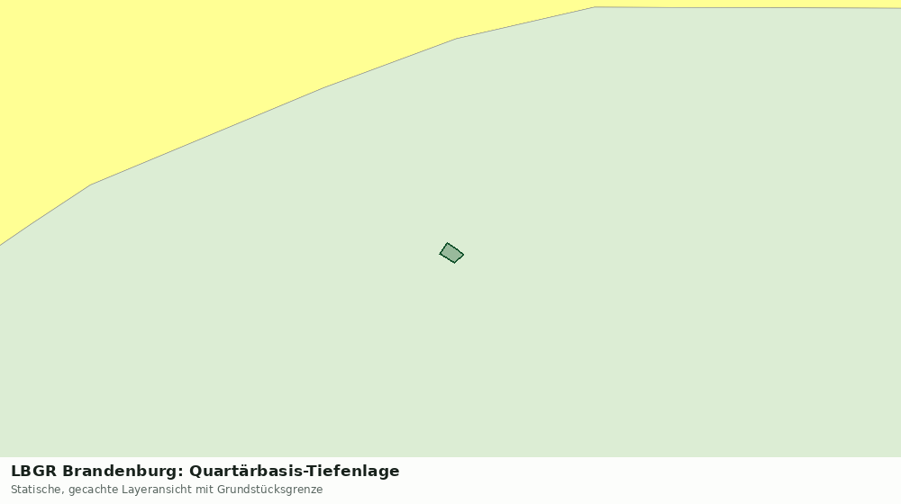 Statische Kartenansicht: LBGR Brandenburg: Quartärbasis-Tiefenlage