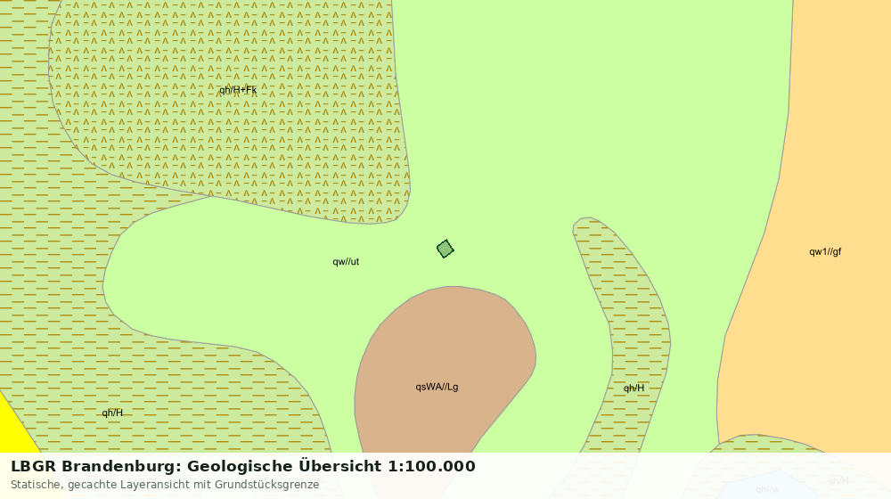Statische Kartenansicht: LBGR Brandenburg: Geologische Übersicht 1:100.000