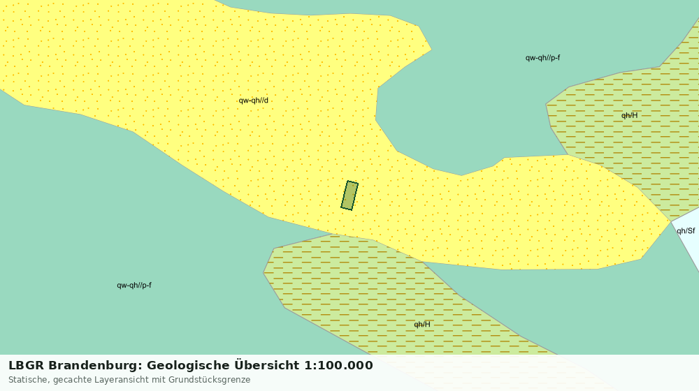 Statische Kartenansicht: LBGR Brandenburg: Geologische Übersicht 1:100.000