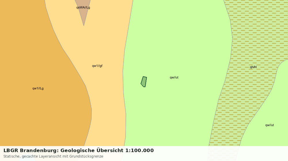 Statische Kartenansicht: LBGR Brandenburg: Geologische Übersicht 1:100.000