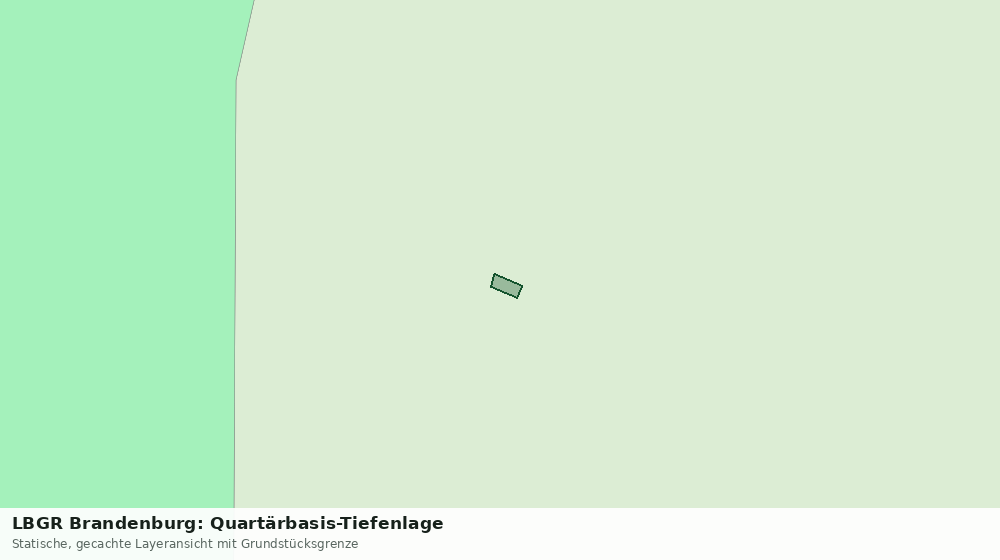 Statische Kartenansicht: LBGR Brandenburg: Quartärbasis-Tiefenlage