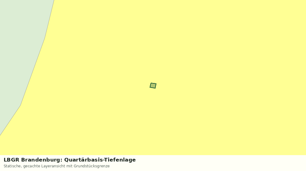Statische Kartenansicht: LBGR Brandenburg: Quartärbasis-Tiefenlage