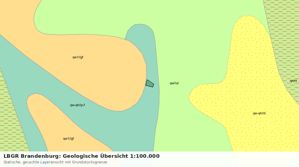 Statische Kartenansicht: LBGR Brandenburg: Geologische Übersicht 1:100.000