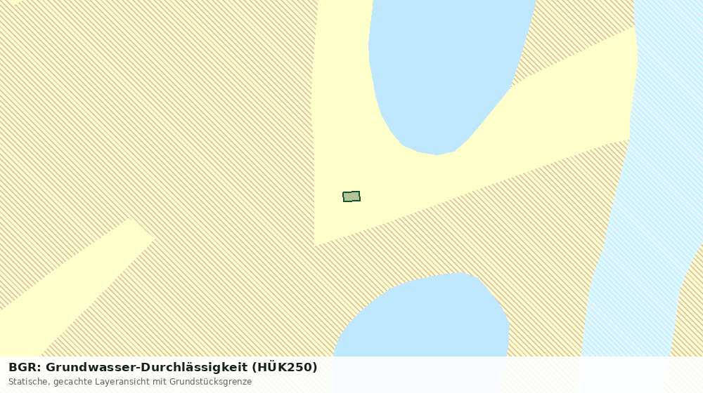 Statische Kartenansicht: BGR: Grundwasser-Durchlässigkeit (HÜK250)