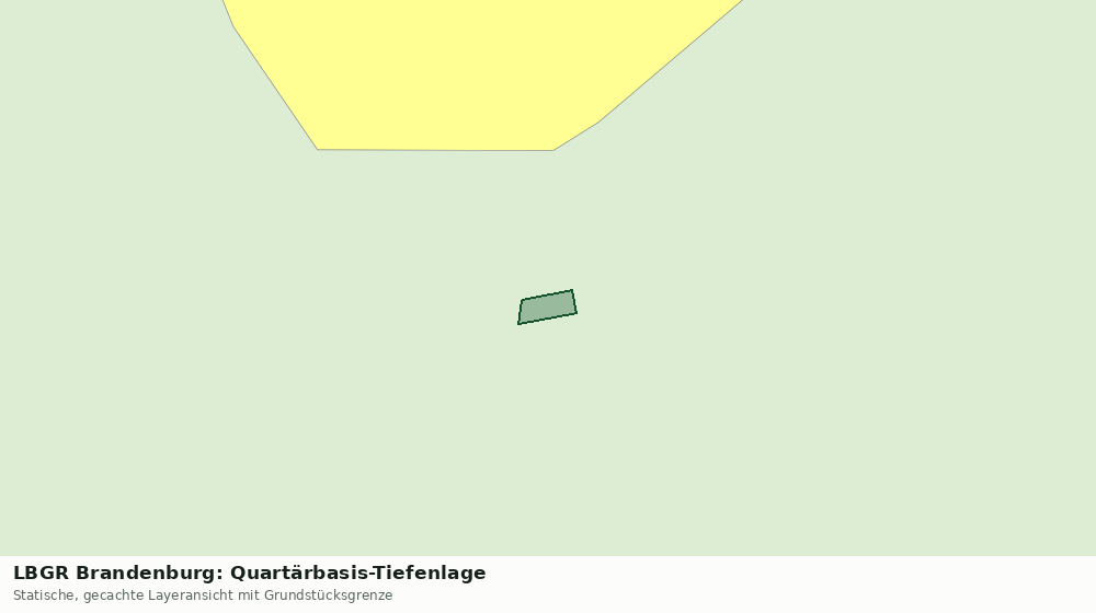 Statische Kartenansicht: LBGR Brandenburg: Quartärbasis-Tiefenlage