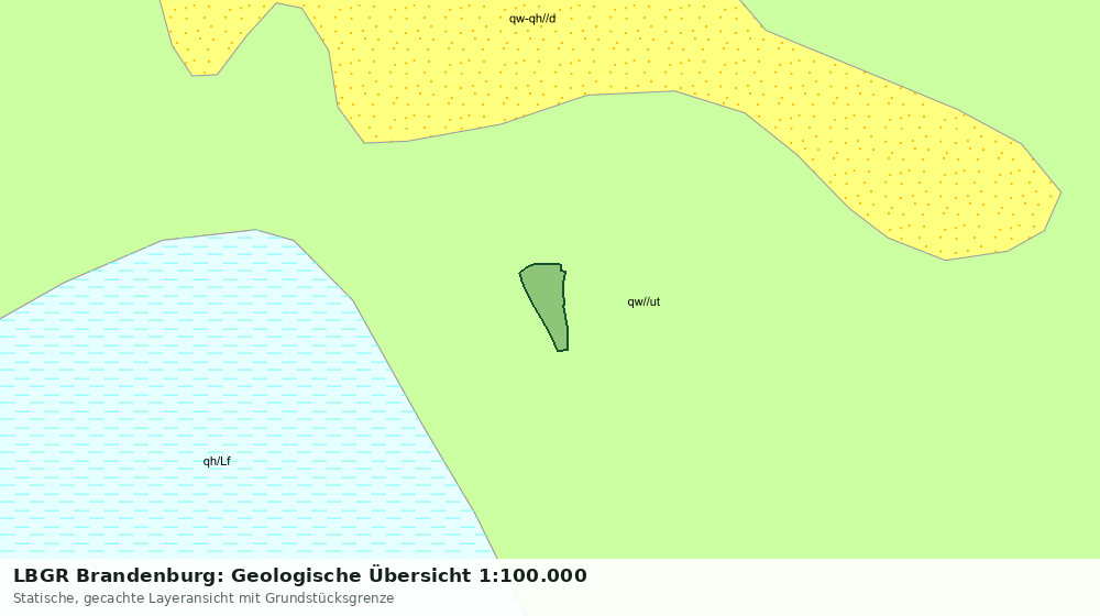 Statische Kartenansicht: LBGR Brandenburg: Geologische Übersicht 1:100.000