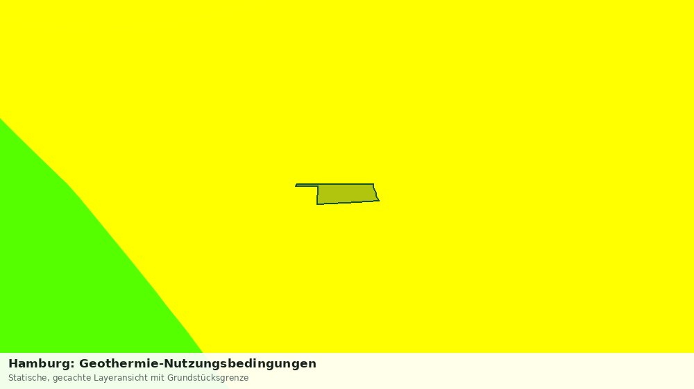 Statische Kartenansicht: Hamburg: Geothermie-Nutzungsbedingungen
