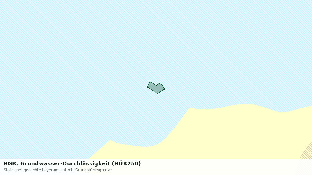 Statische Kartenansicht: BGR: Grundwasser-Durchlässigkeit (HÜK250)