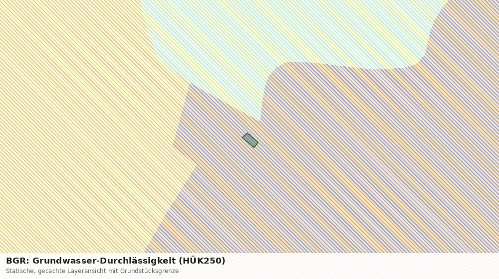Statische Kartenansicht: BGR: Grundwasser-Durchlässigkeit (HÜK250)