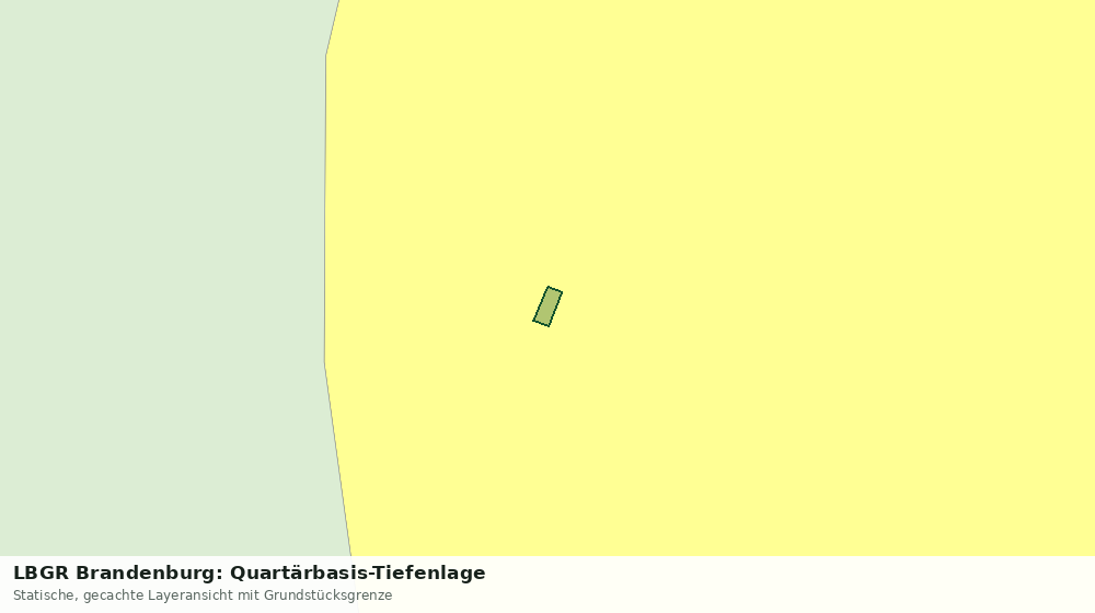 Statische Kartenansicht: LBGR Brandenburg: Quartärbasis-Tiefenlage