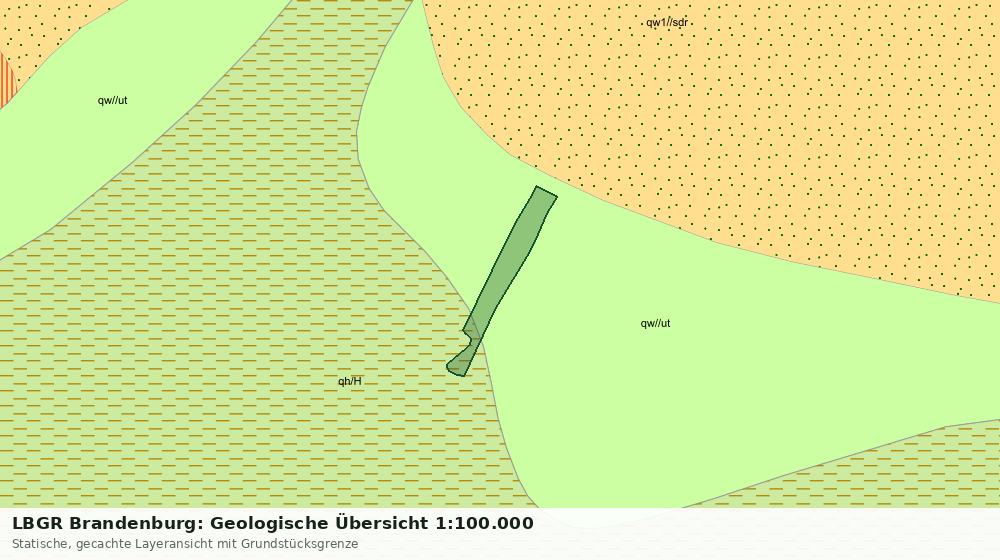 Statische Kartenansicht: LBGR Brandenburg: Geologische Übersicht 1:100.000