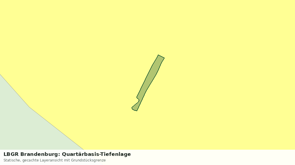 Statische Kartenansicht: LBGR Brandenburg: Quartärbasis-Tiefenlage