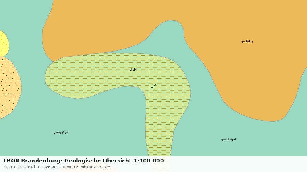 Statische Kartenansicht: LBGR Brandenburg: Geologische Übersicht 1:100.000
