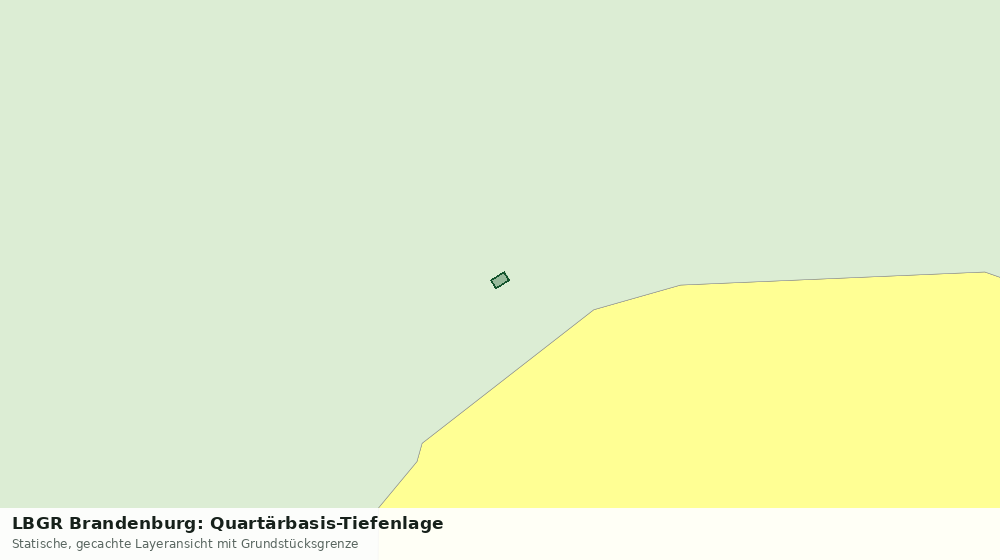 Statische Kartenansicht: LBGR Brandenburg: Quartärbasis-Tiefenlage
