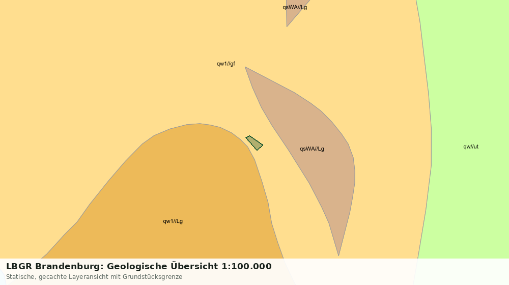 Statische Kartenansicht: LBGR Brandenburg: Geologische Übersicht 1:100.000
