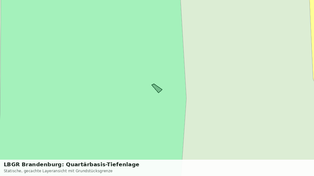 Statische Kartenansicht: LBGR Brandenburg: Quartärbasis-Tiefenlage