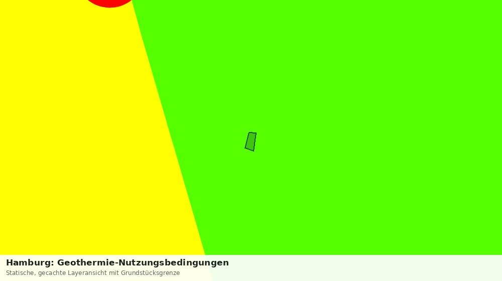 Statische Kartenansicht: Hamburg: Geothermie-Nutzungsbedingungen
