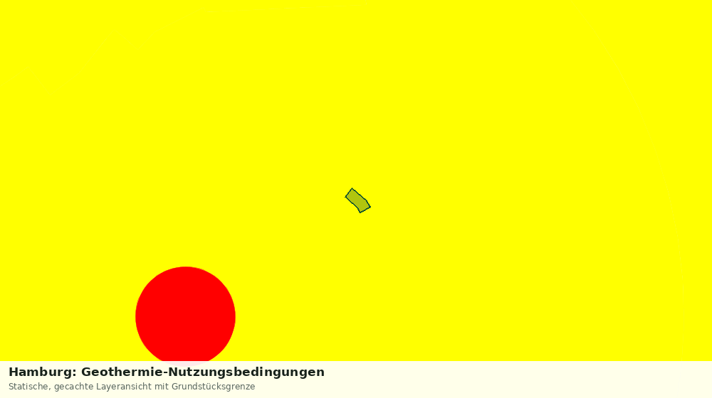 Statische Kartenansicht: Hamburg: Geothermie-Nutzungsbedingungen
