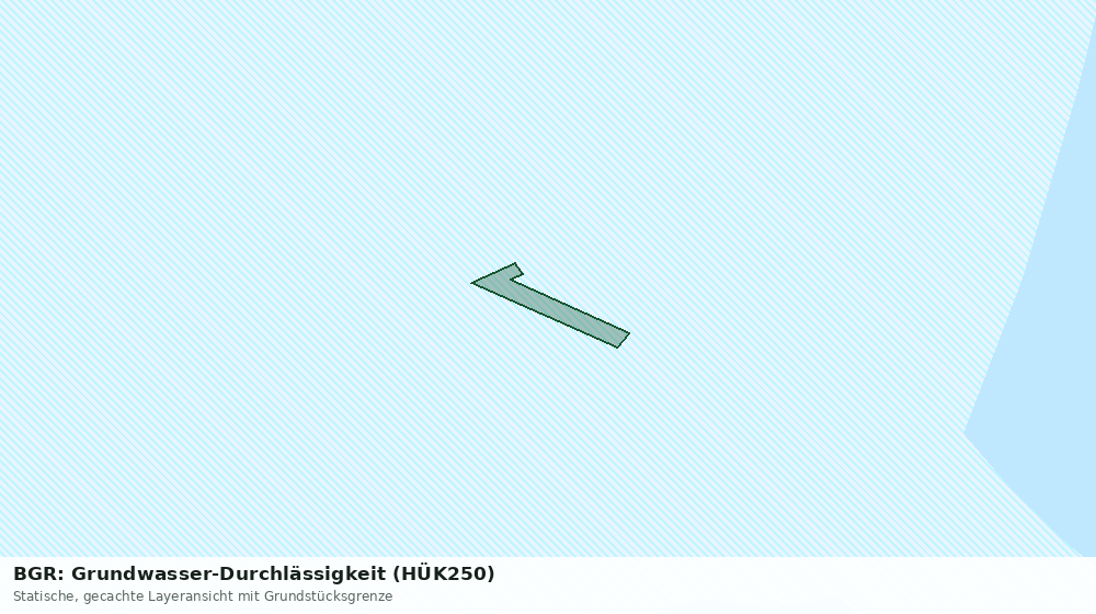 Statische Kartenansicht: BGR: Grundwasser-Durchlässigkeit (HÜK250)