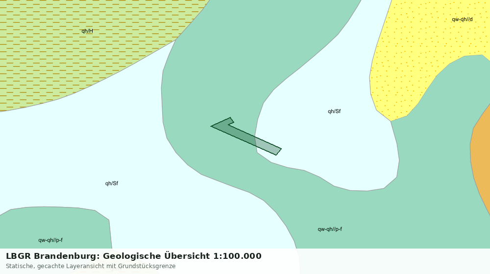 Statische Kartenansicht: LBGR Brandenburg: Geologische Übersicht 1:100.000