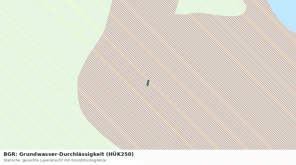 Statische Kartenansicht: BGR: Grundwasser-Durchlässigkeit (HÜK250)