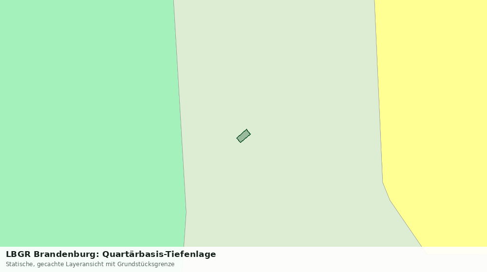 Statische Kartenansicht: LBGR Brandenburg: Quartärbasis-Tiefenlage