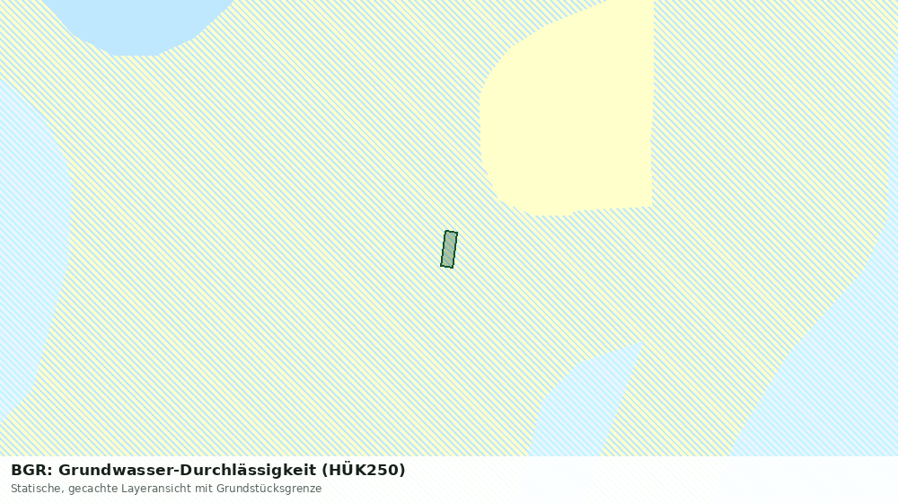 Statische Kartenansicht: BGR: Grundwasser-Durchlässigkeit (HÜK250)