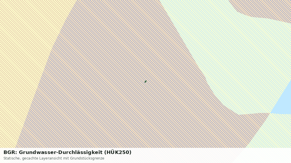 Statische Kartenansicht: BGR: Grundwasser-Durchlässigkeit (HÜK250)
