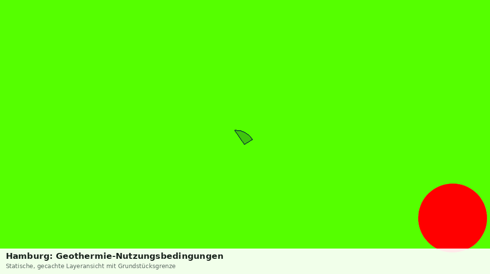 Statische Kartenansicht: Hamburg: Geothermie-Nutzungsbedingungen