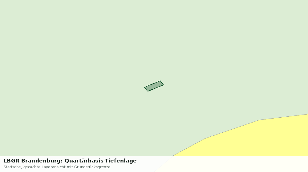 Statische Kartenansicht: LBGR Brandenburg: Quartärbasis-Tiefenlage