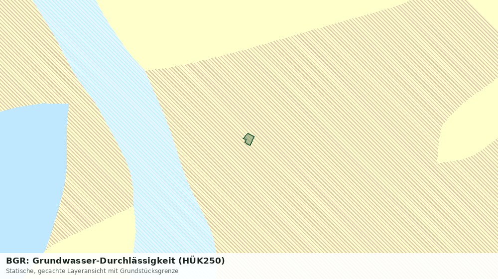 Statische Kartenansicht: BGR: Grundwasser-Durchlässigkeit (HÜK250)
