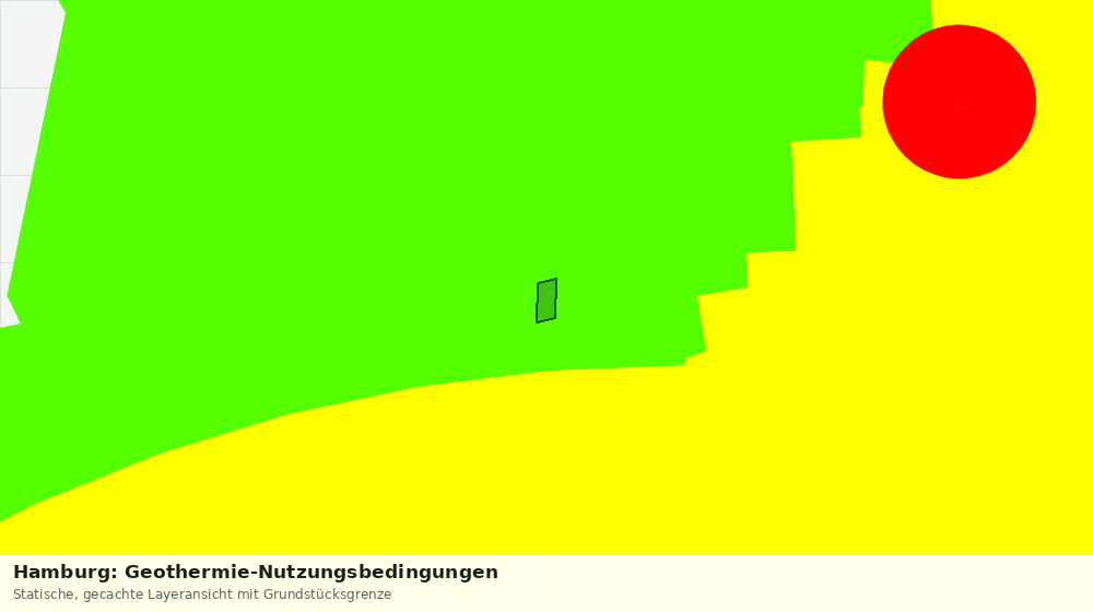 Statische Kartenansicht: Hamburg: Geothermie-Nutzungsbedingungen