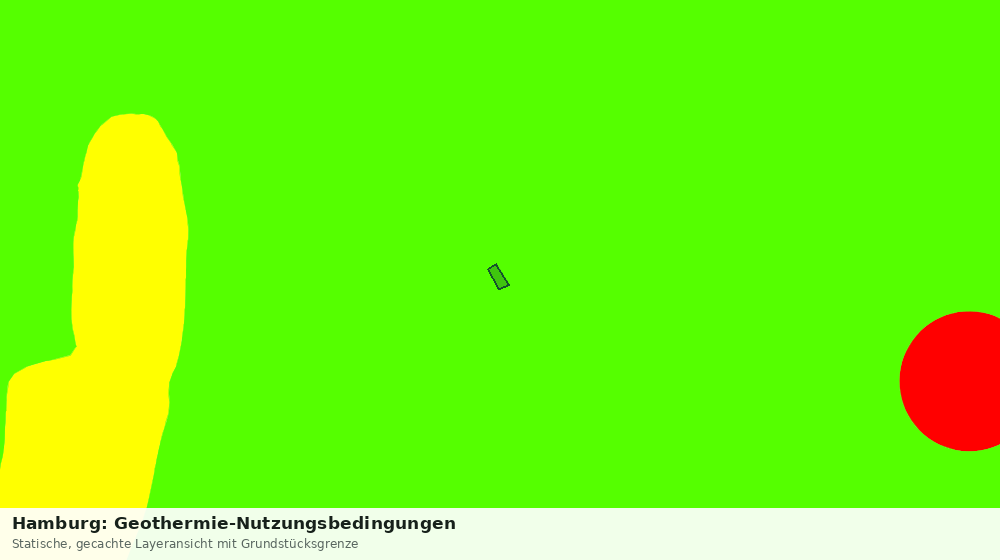 Statische Kartenansicht: Hamburg: Geothermie-Nutzungsbedingungen